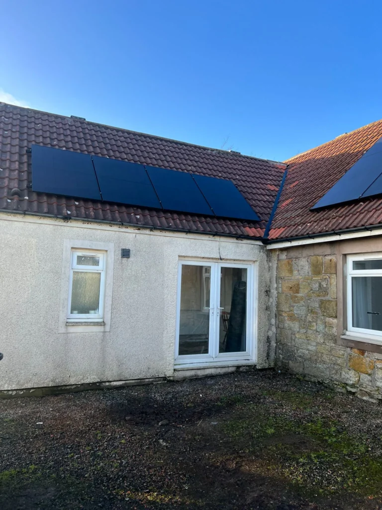Double Solar Panel Array Installation